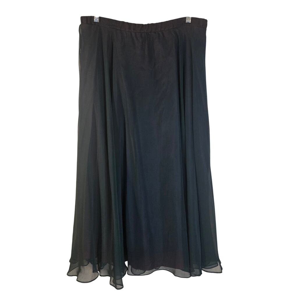 Ombre Chiffon Maxi Skirt - 14 - 100% Polyester Flowy Layered [0407]